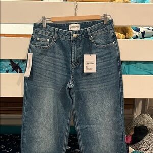 Princess Polly Women's Blue Flare Jeans